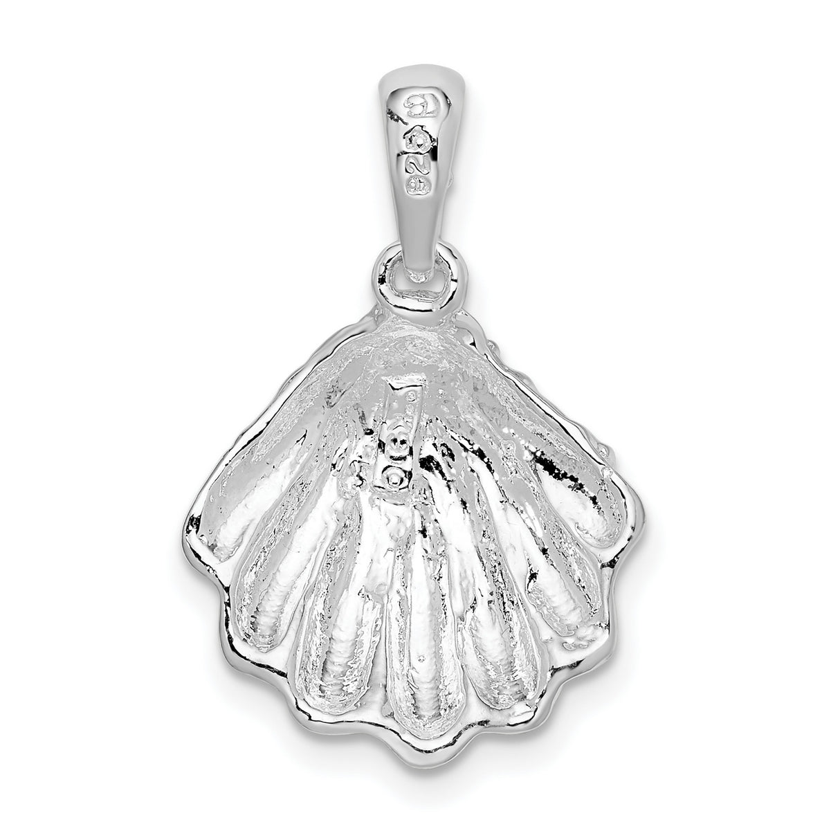 Sterling Silver Scallop Shell Pendant, Camino de Santiago Symbol, Spiritual Journey Charm