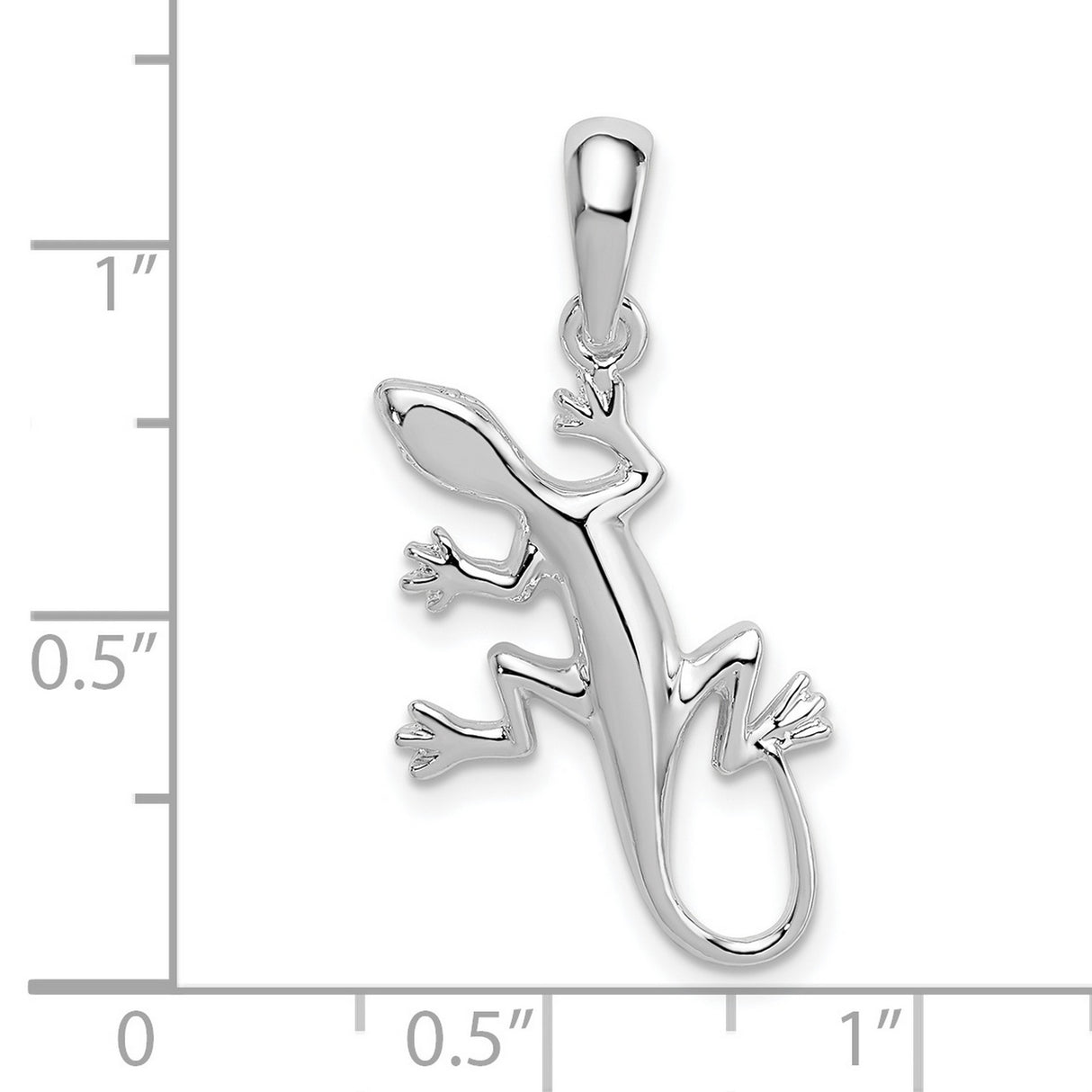 Sterling Silver Gecko Pendant, Polished Lizard with Tribal Charm, Nature-Inspired Animal Jewelry