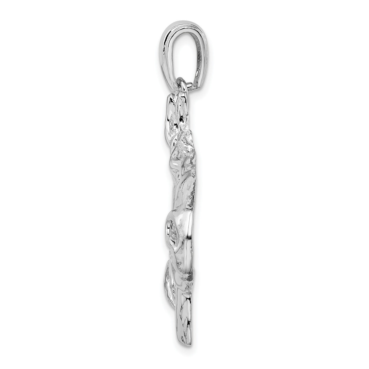 Sterling Silver Horse Head Pendant with Detailed Equestrian Profile for Women or Unisex