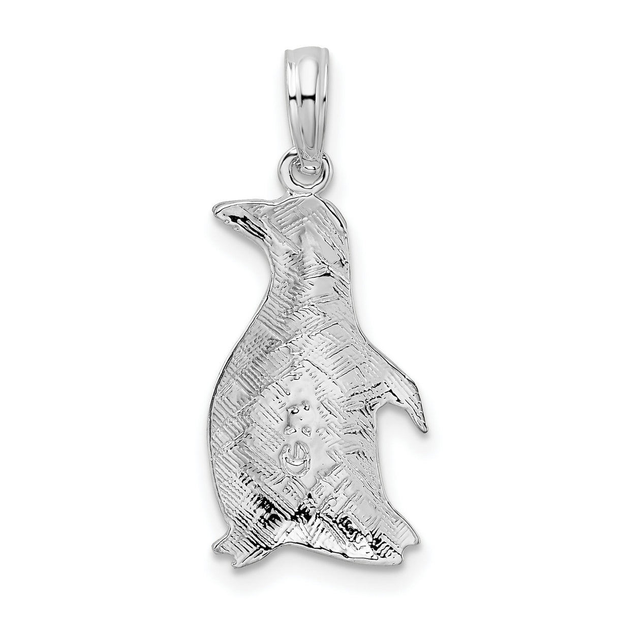 Sterling Silver Penguin Pendant with Realistic Design and Nature Symbolism