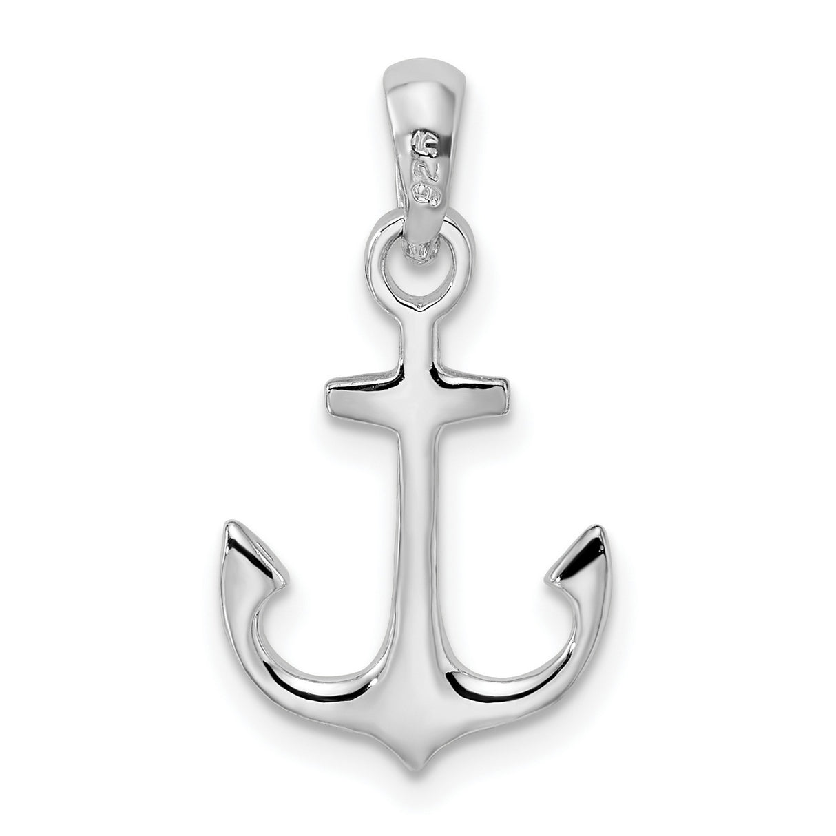 Sterling Silver Anchor Pendant with Nautical Symbol of Hope and Strength for Women or Unisex Wear