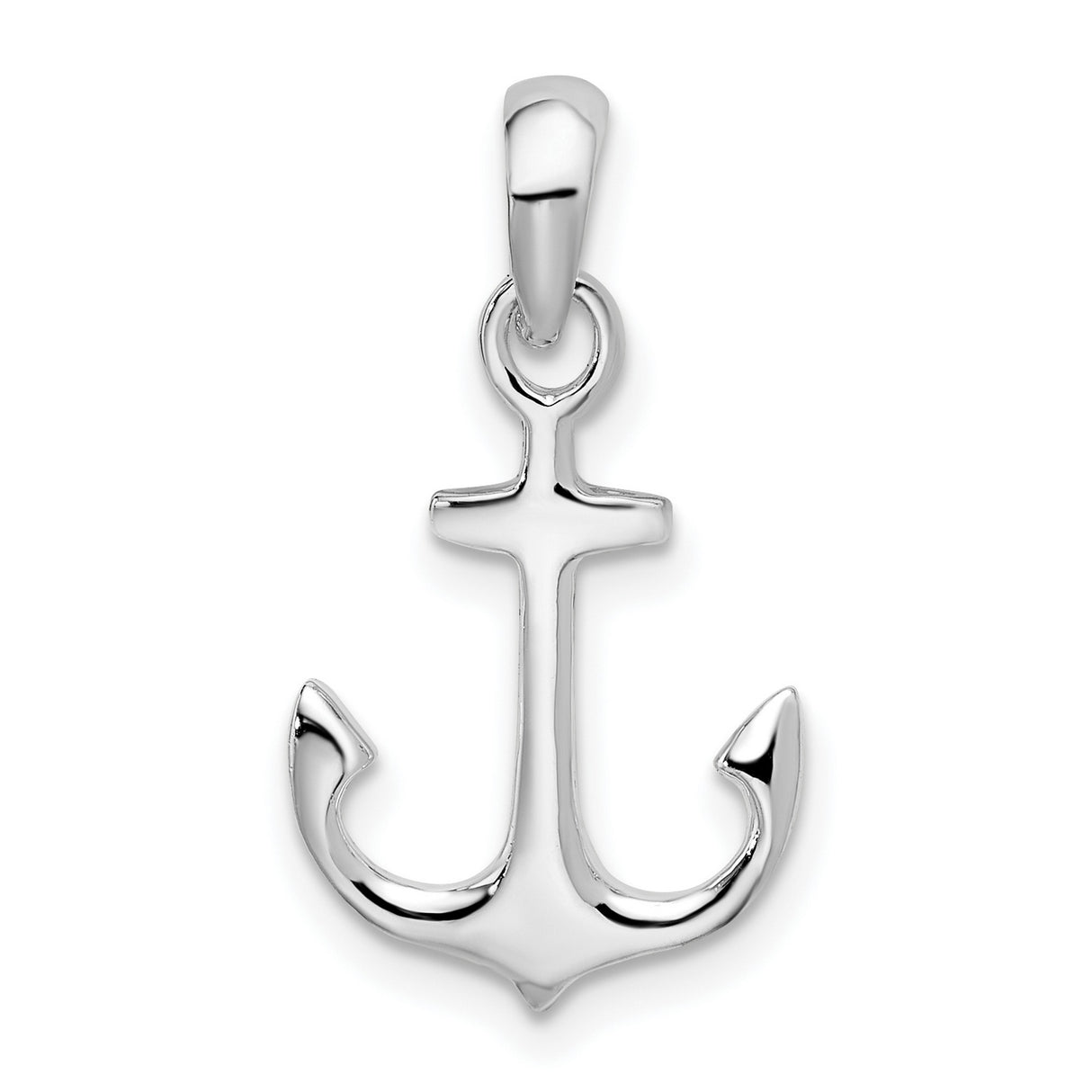 Sterling Silver Anchor Pendant with Nautical Symbol of Hope and Strength for Women or Unisex Wear