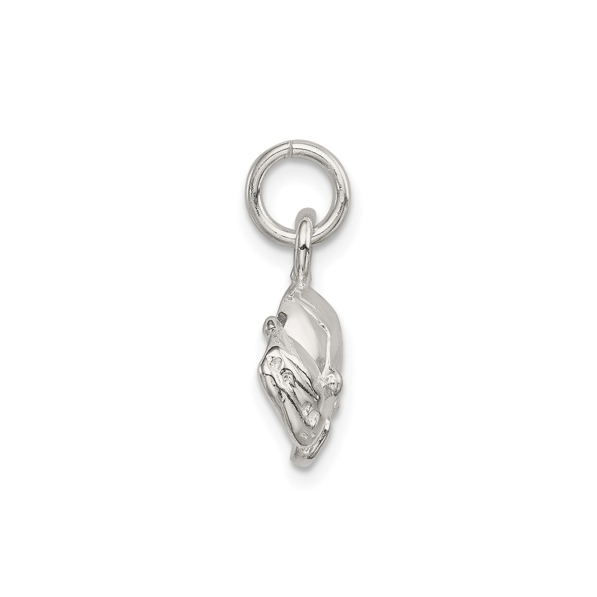 Sterling Silver Car Pendant Charm with Detailed Sedan Design, Unisex Automotive Theme Jewelry