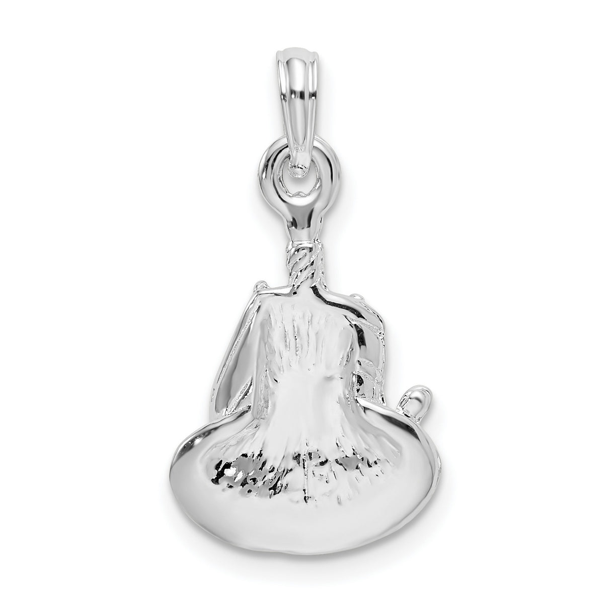 Sterling Silver Cake Slice Pendant with Happy Birthday Engraving and Candle Detail
