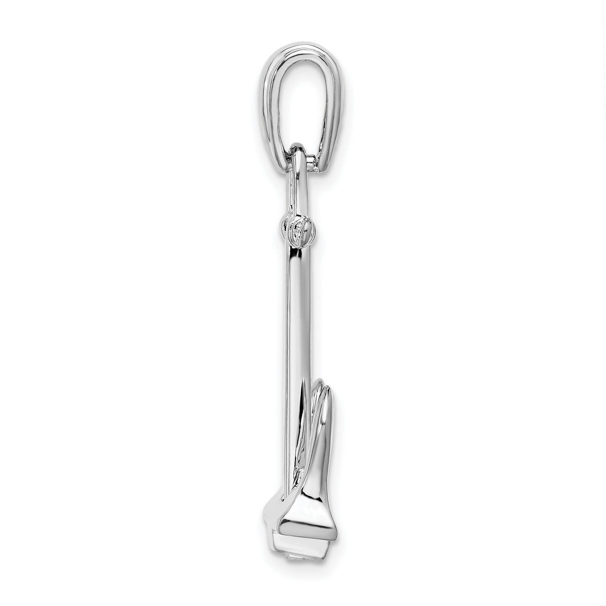 Sterling Silver Anchor Pendant, Nautical Christian Symbol for Men and Women