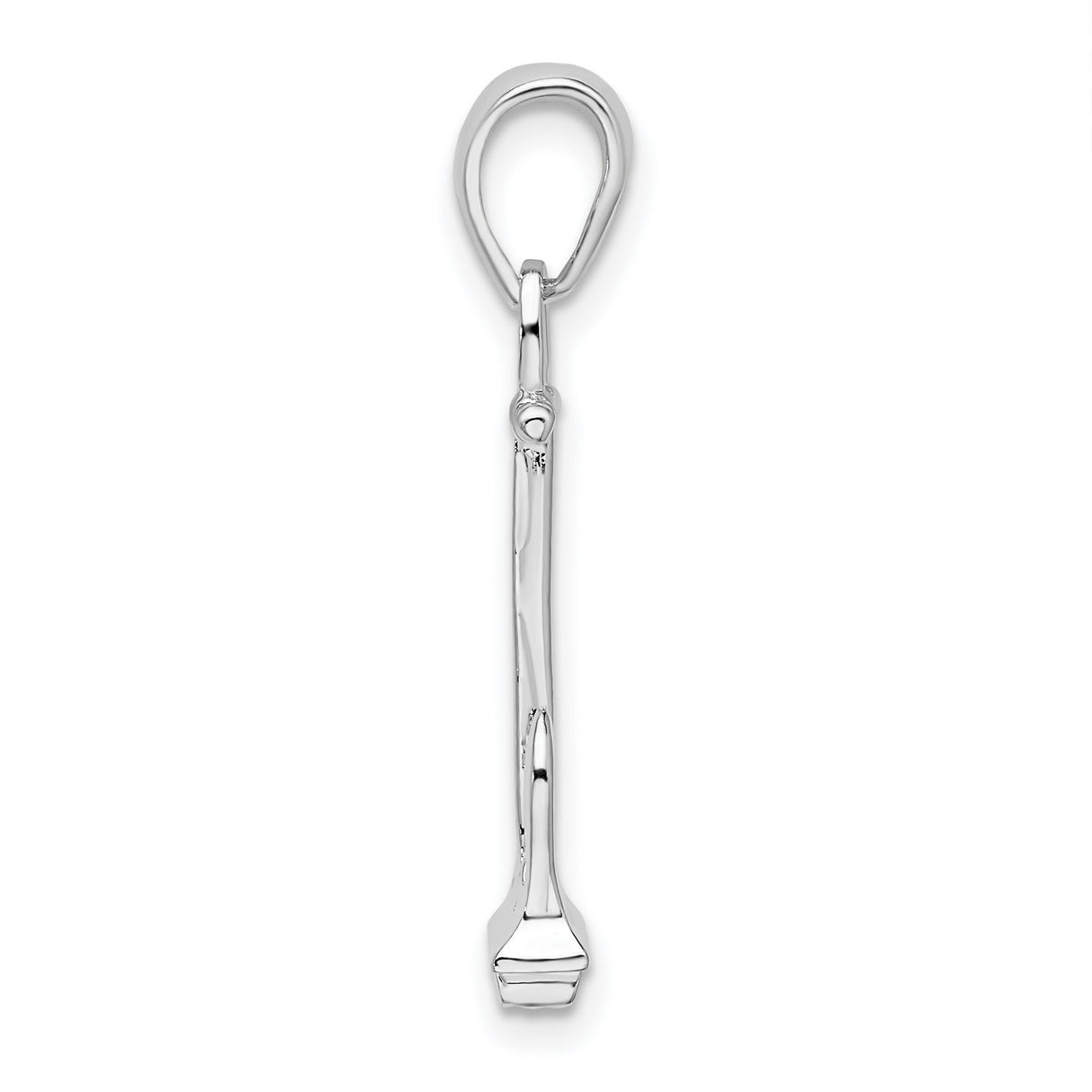 Sterling Silver Anchor Pendant with Nautical Faith Symbol for Men and Unisex Wear