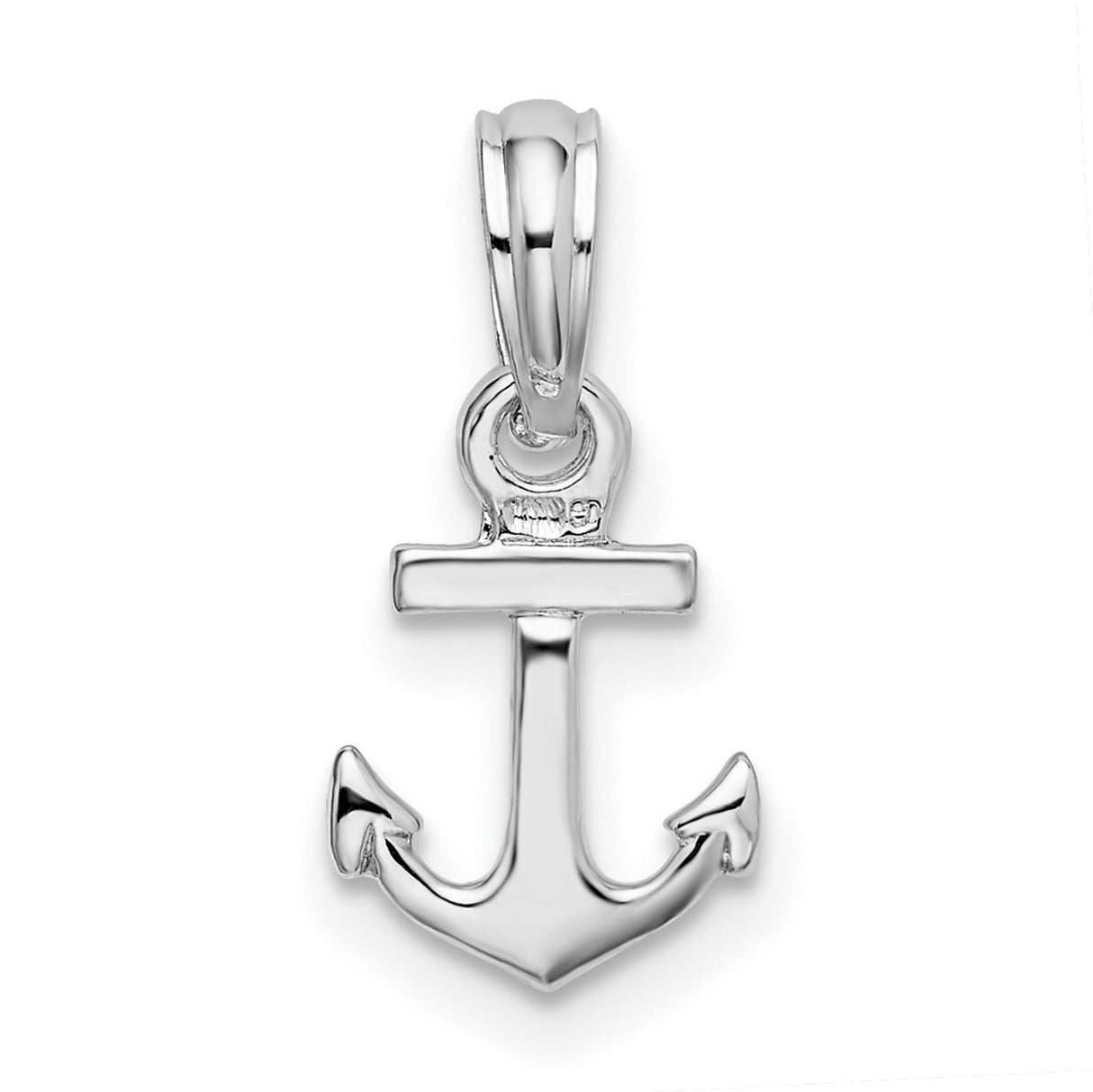 Sterling Silver Anchor Pendant Charm, Nautical Symbol of Strength and Faith for Women or Unisex