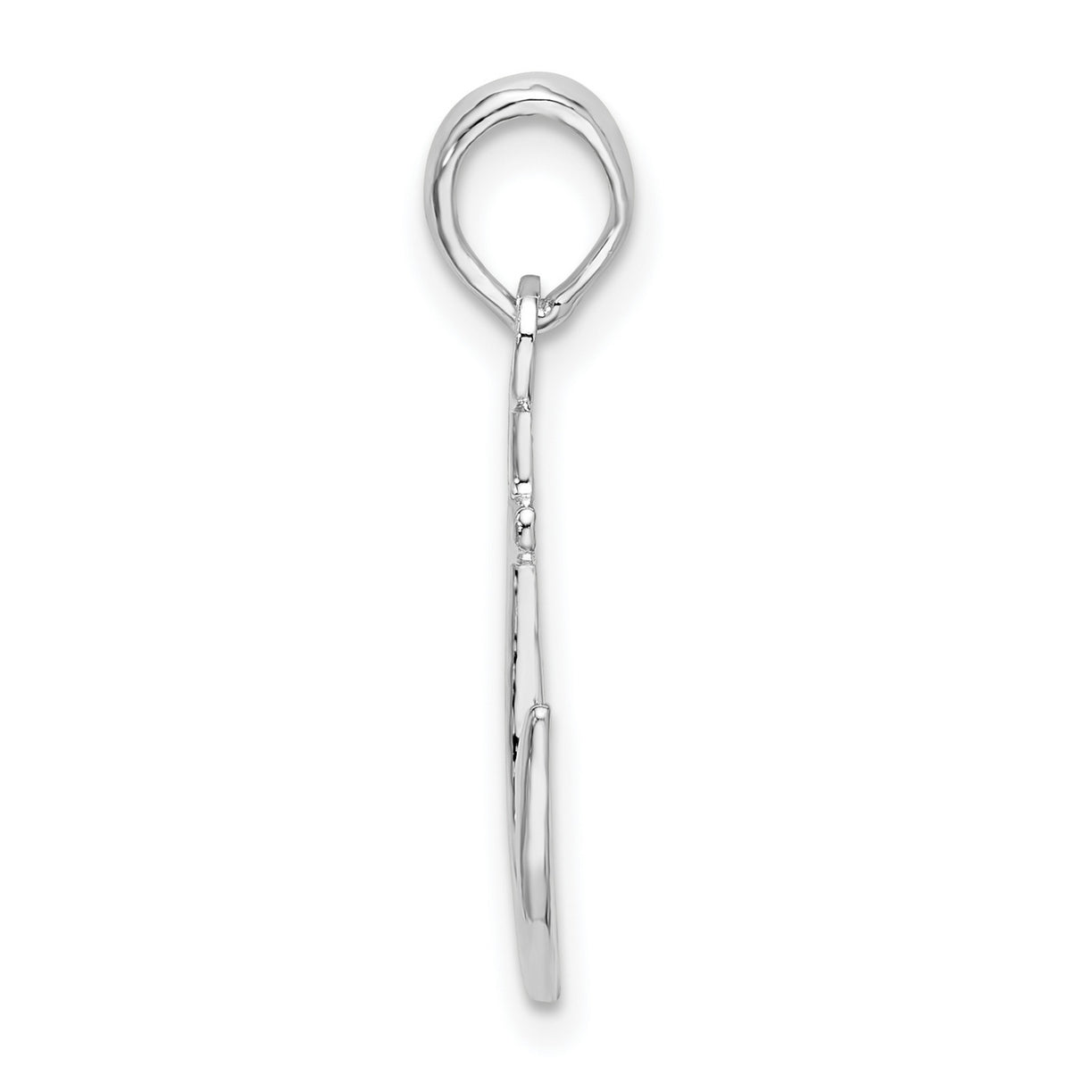 Sterling Silver Anchor Cross Pendant, Nautical Faith Symbol for Men and Women