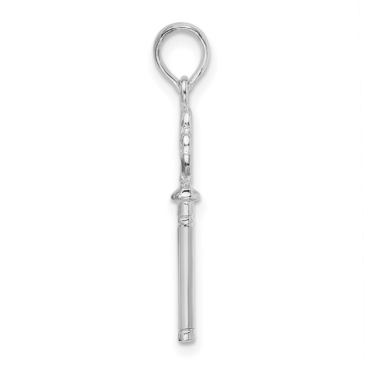Sterling Silver Celtic Key Pendant with Shamrock Heart Detail, Irish Heritage Jewelry for Women