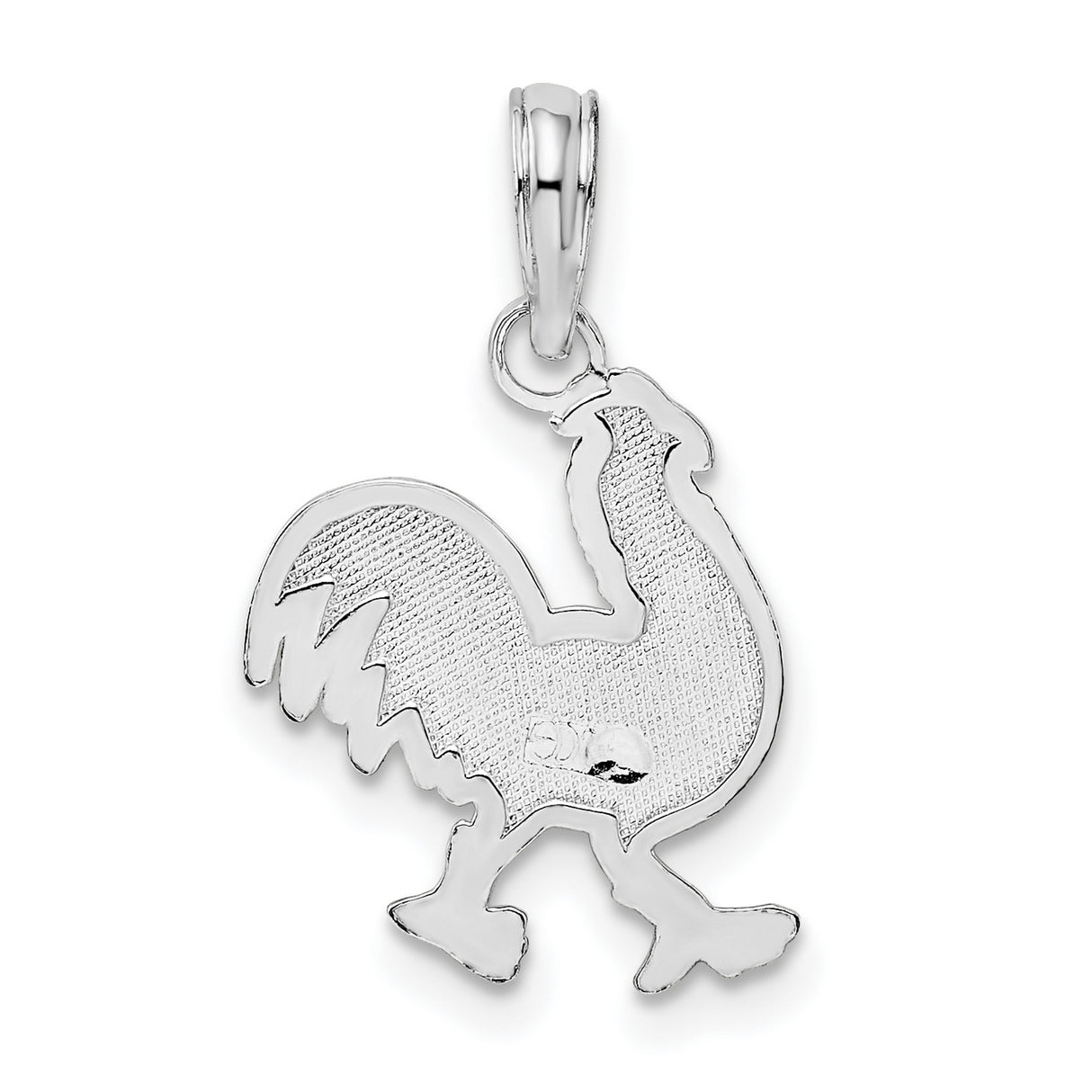 Sterling Silver Rooster Pendant with Chinese Zodiac Symbolism and Spiritual Protection