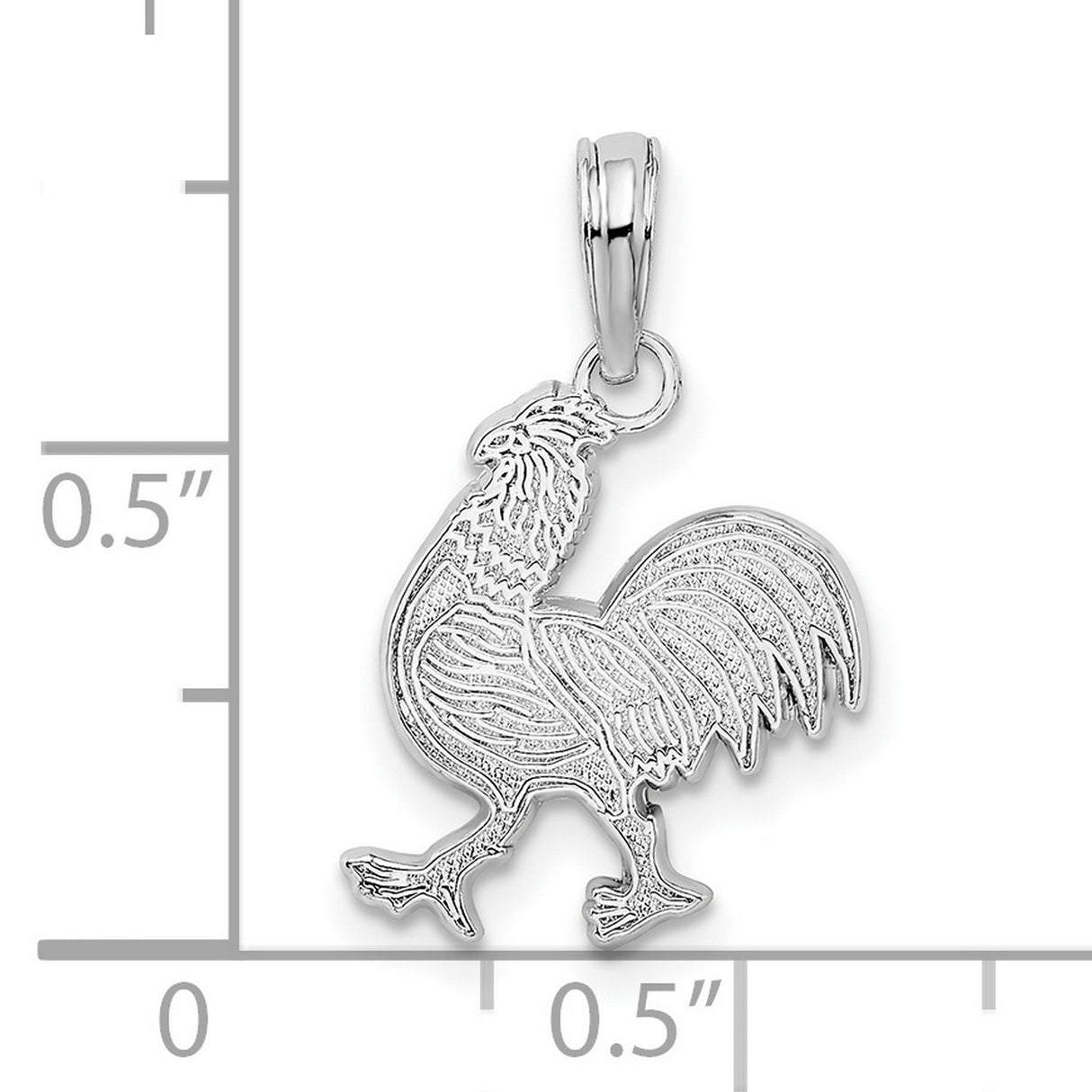 Sterling Silver Rooster Pendant with Chinese Zodiac Symbolism and Spiritual Protection