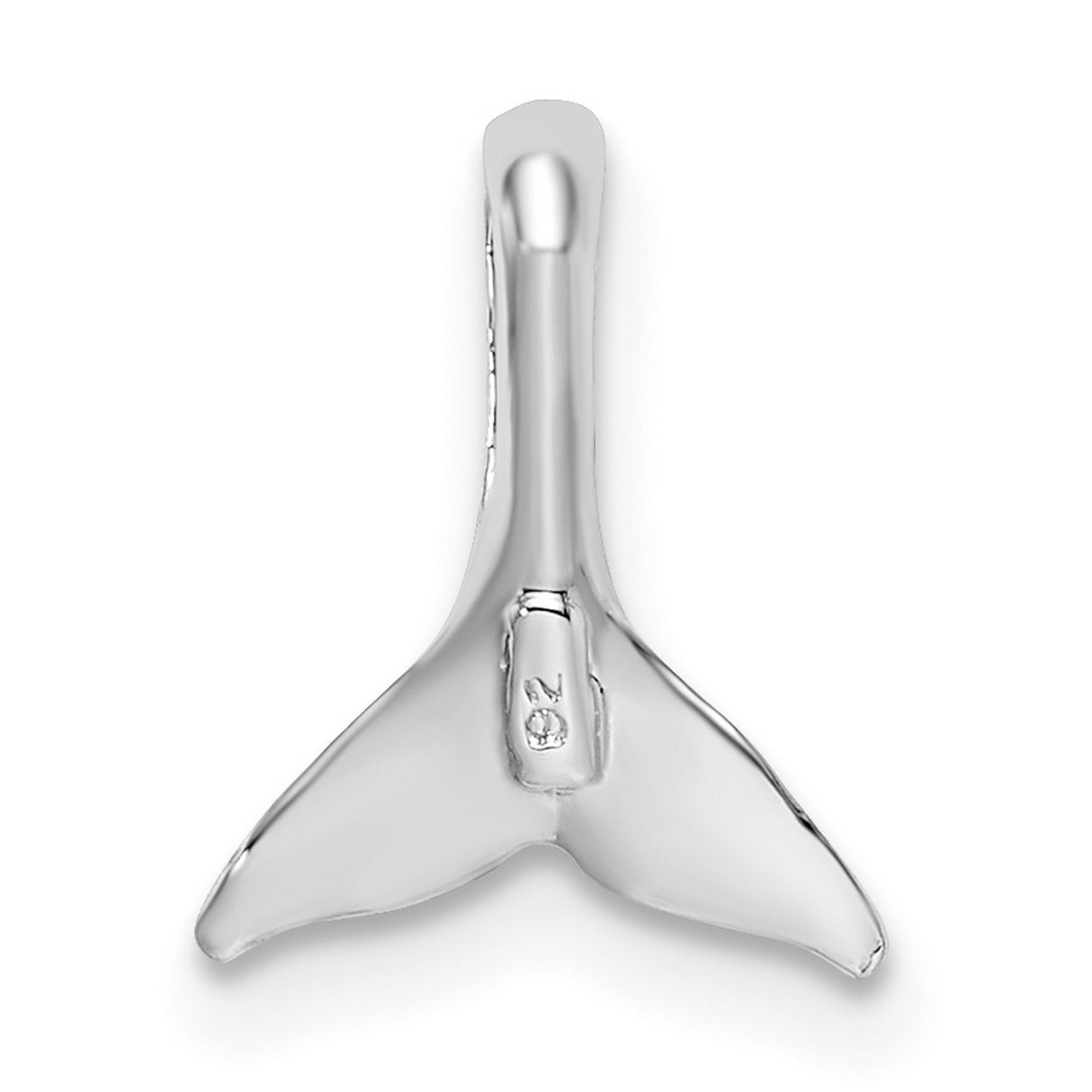 Sterling Silver Whale Tail Pendant, Nature Inspired Ocean Life Charm for Men and Women