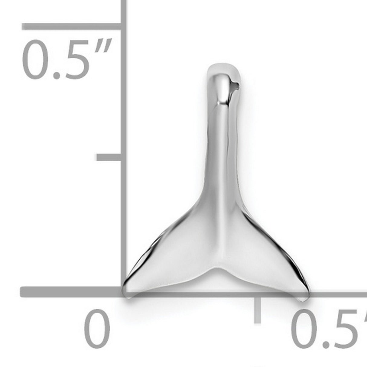 Sterling Silver Whale Tail Pendant, Nature Inspired Ocean Life Charm for Men and Women