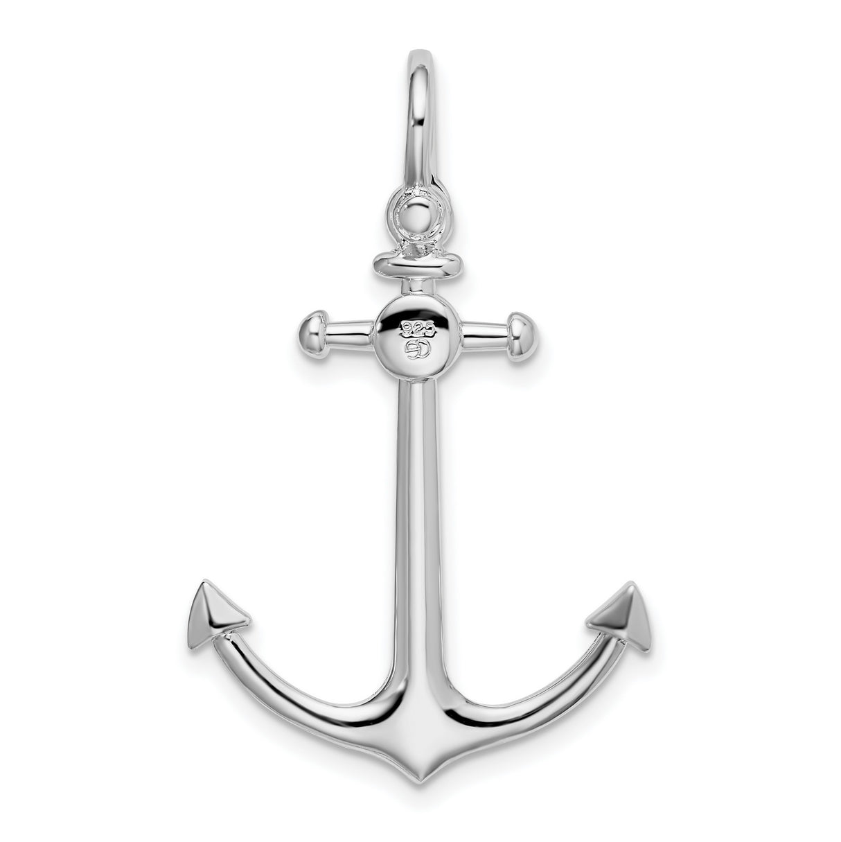 Sterling Silver Anchor Pendant, Nautical Symbol of Hope, Strength, and Faith, Unisex Christian Jewelry