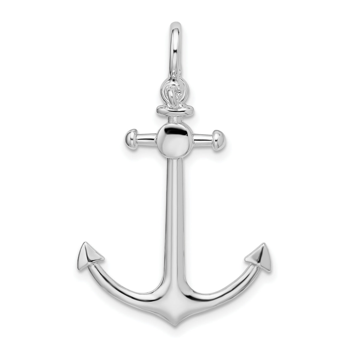Sterling Silver Anchor Pendant, Nautical Symbol of Hope, Strength, and Faith, Unisex Christian Jewelry