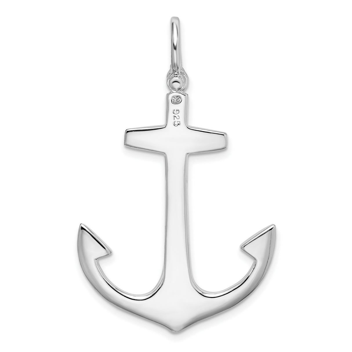 Sterling Silver Anchor Pendant, Nautical Symbol of Faith and Hope, Unisex Ocean-Inspired Jewelry