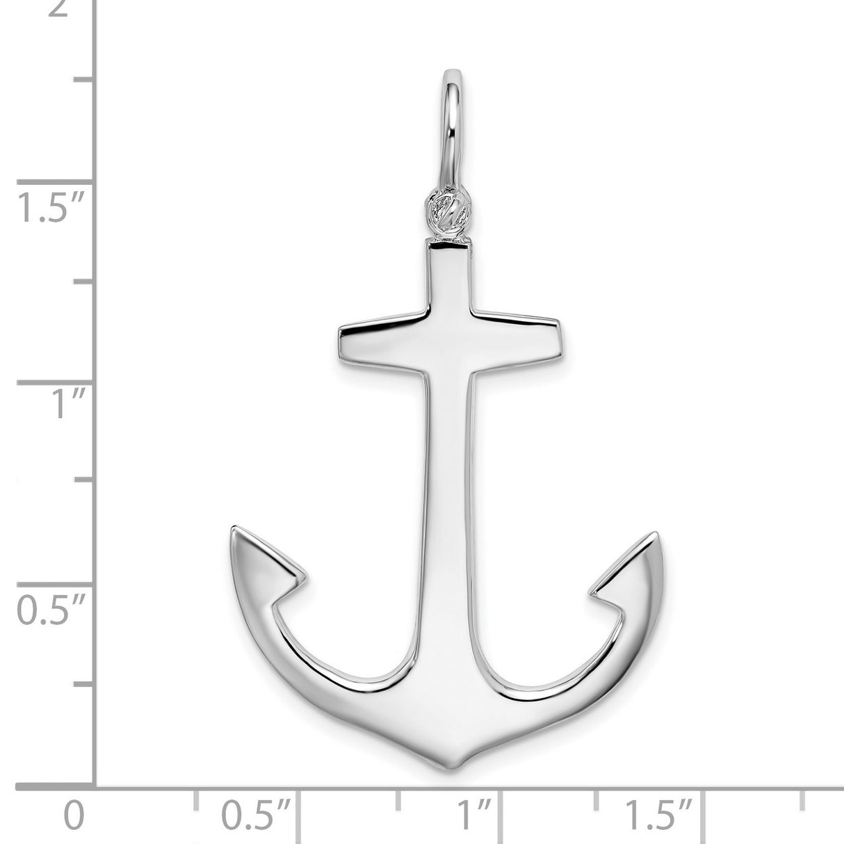Sterling Silver Anchor Pendant, Nautical Symbol of Faith and Hope, Unisex Ocean-Inspired Jewelry