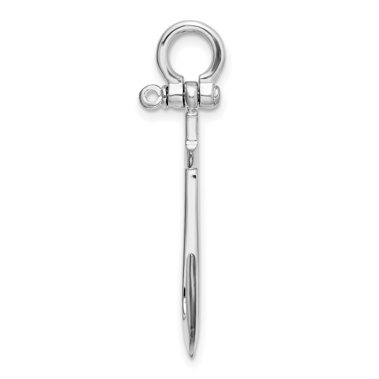 Sterling Silver Anchor Pendant, Nautical Cross Design Symbolizing Faith and Hope