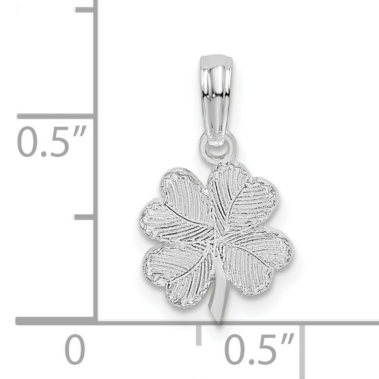 Sterling Silver Four Leaf Clover Pendant, Lucky Charm Jewelry, Irish Heritage Style