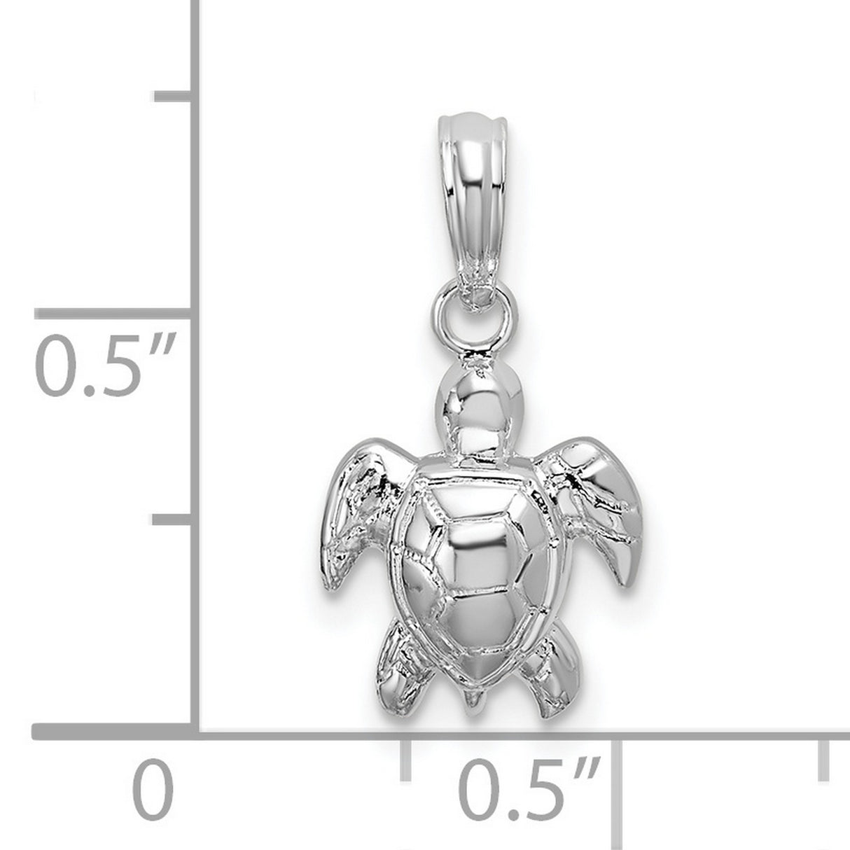 Sterling Silver Sea Turtle Pendant, Nautical Nature-Inspired Jewelry for Women or Unisex Wear