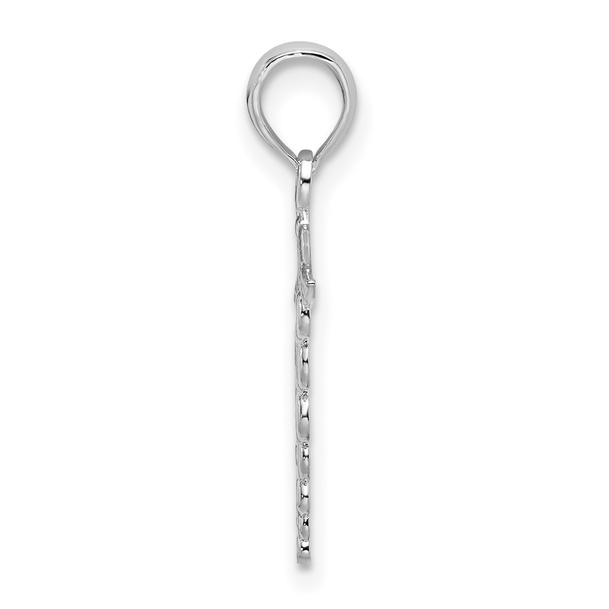 Sterling Silver Caduceus Pendant with Winged Snake Medical Symbol Charm