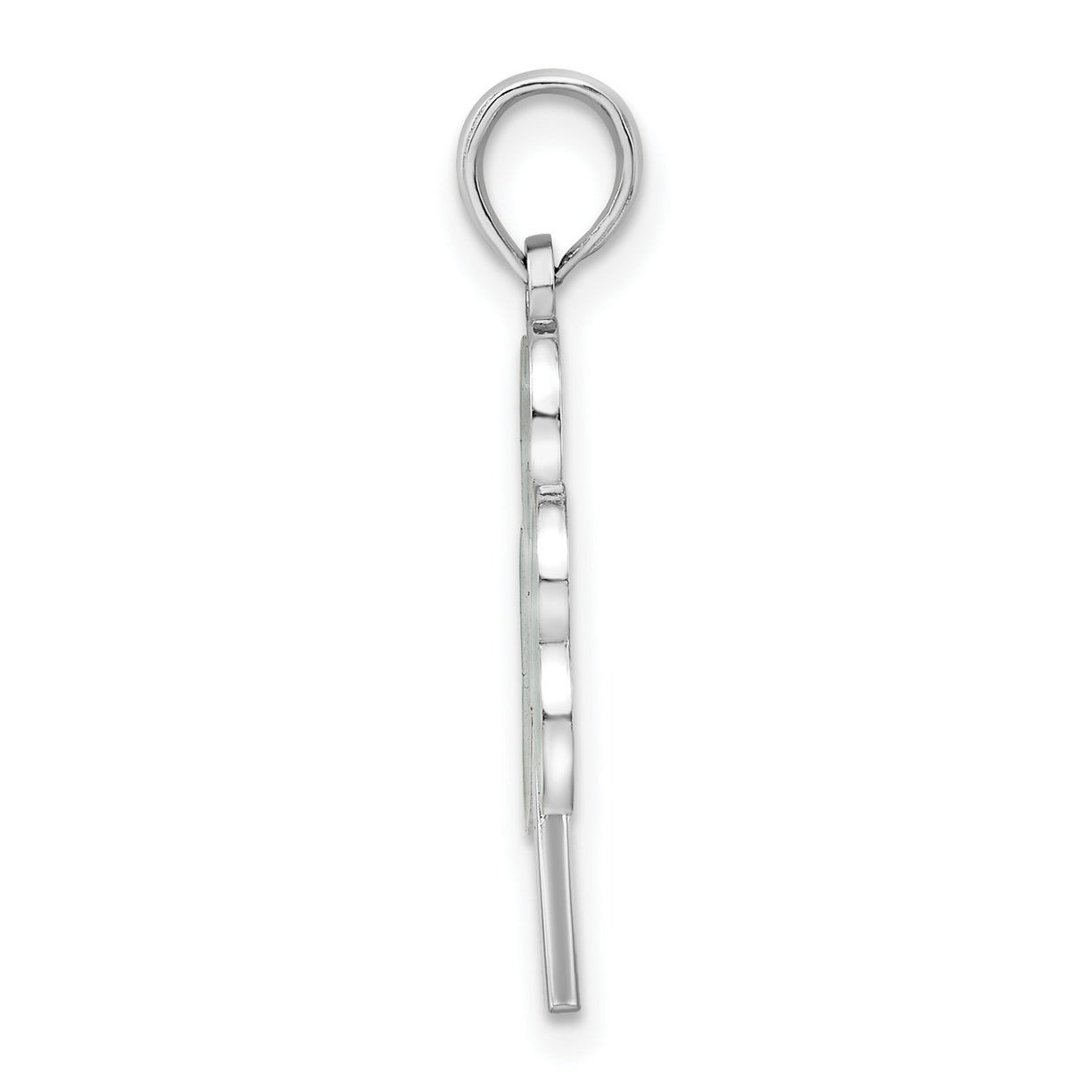 Sterling Silver Shamrock Pendant with Green Enamel, Irish Celtic Theme for Women or Unisex Wear