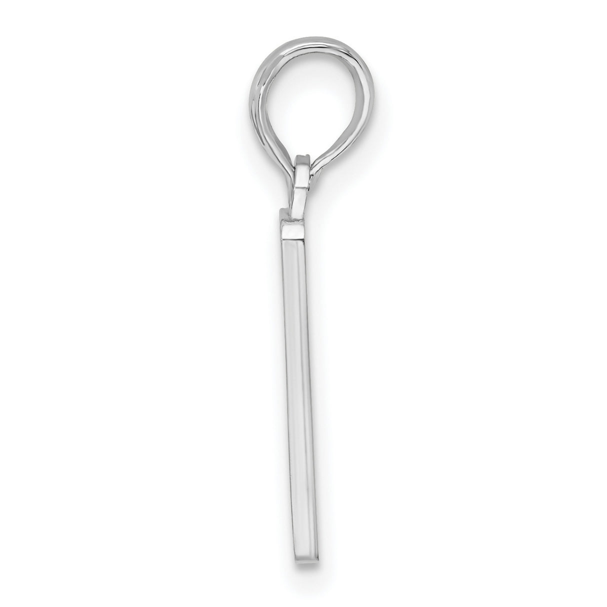 Sterling Silver Travel Pendant with Green Enamel Mile 0 Key West Road Sign