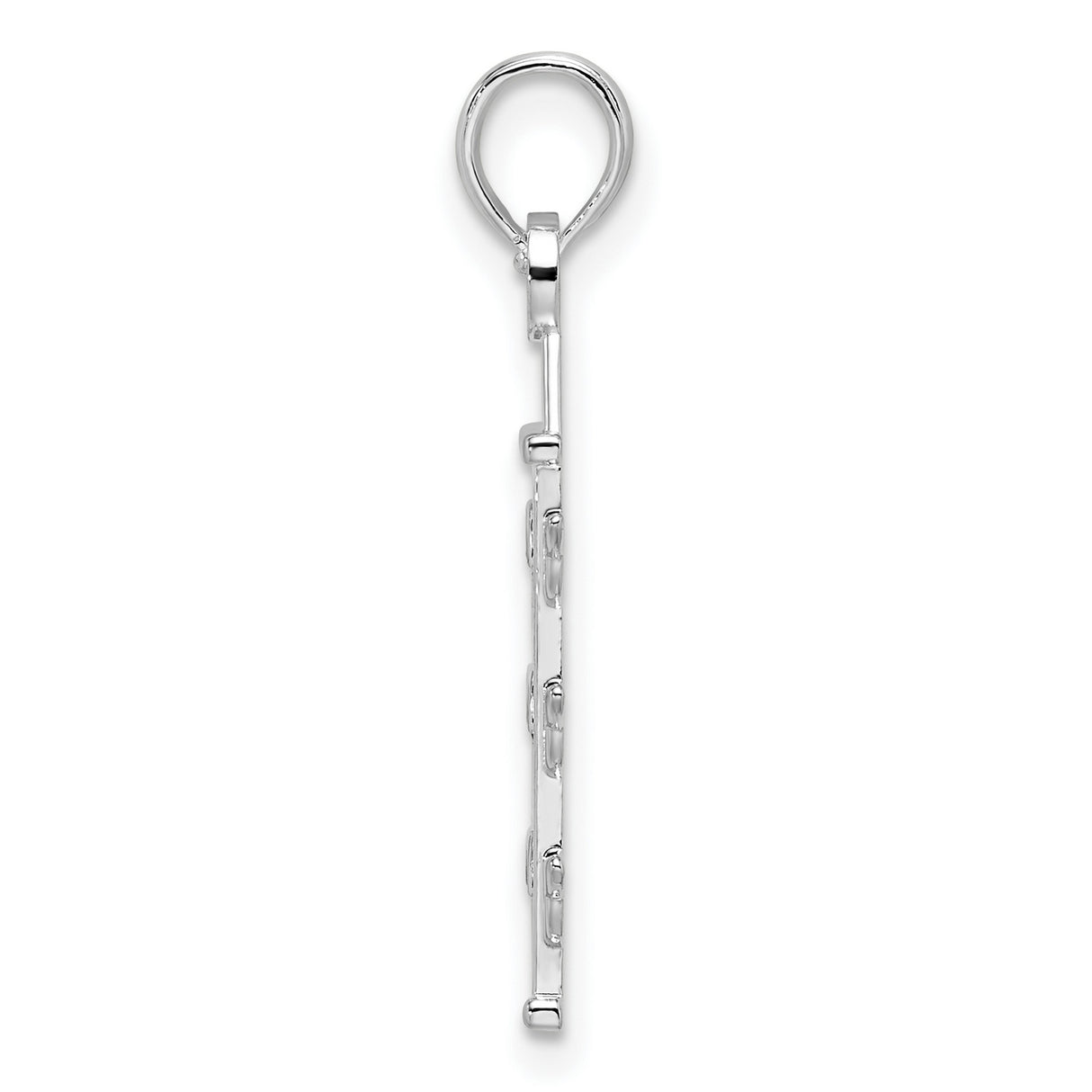 Sterling Silver Traffic Light Pendant with Red, Yellow, and Green Enamel Accents