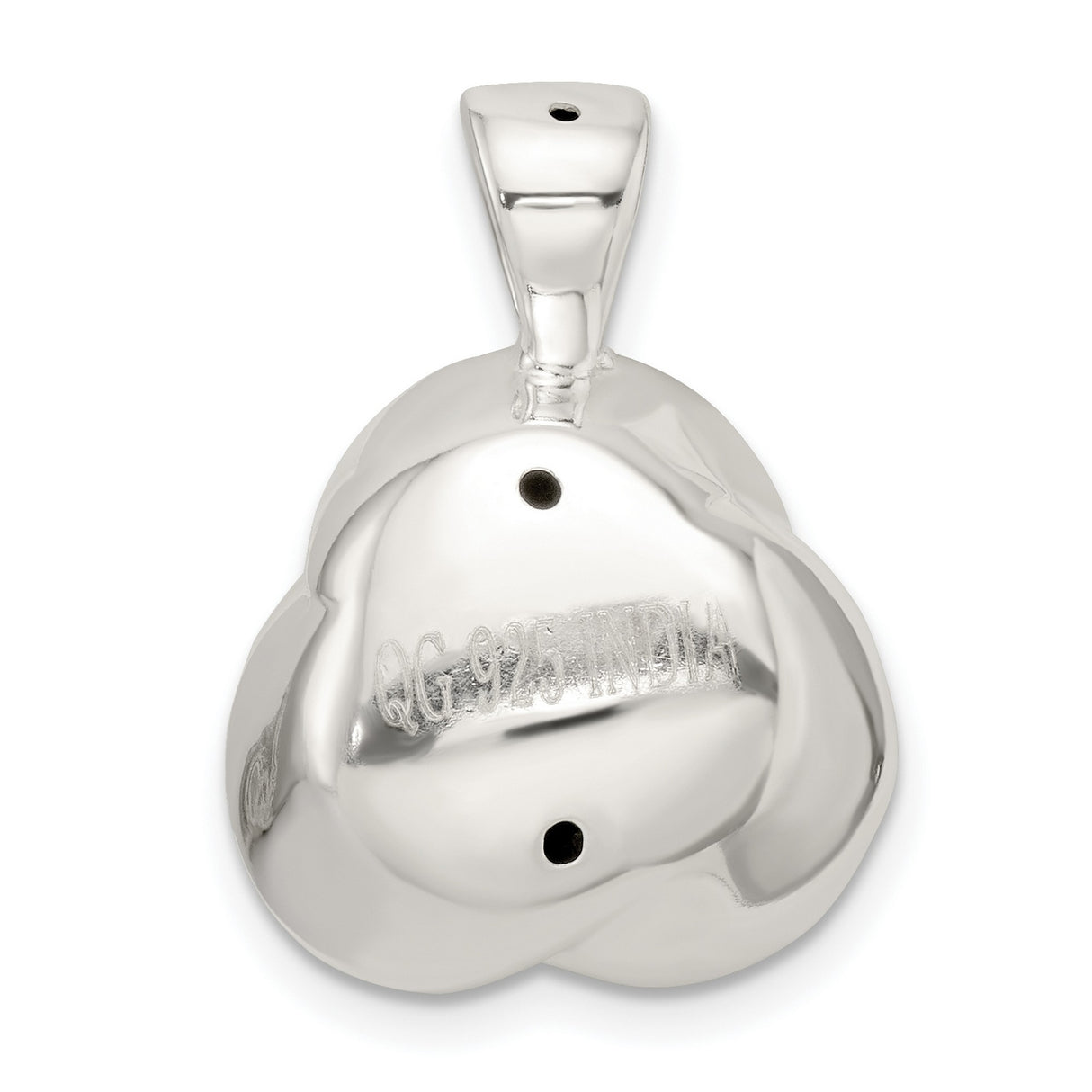 Sterling Silver Rose Pendant with Sculpted Open Bloom Floral Design for Women