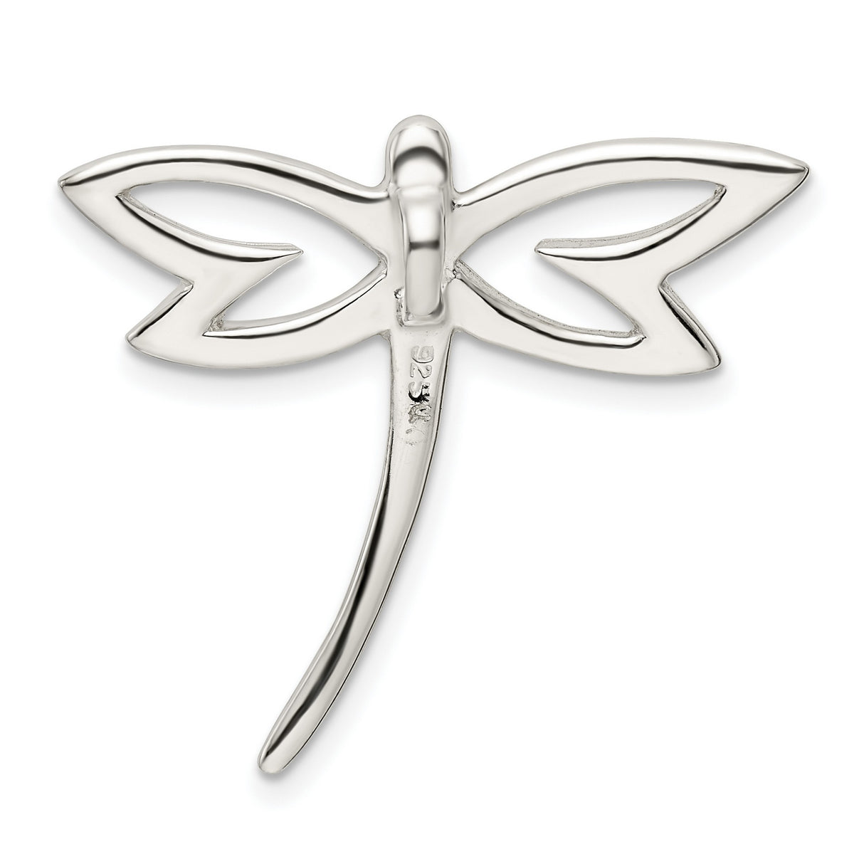 Sterling Silver Dragonfly Pendant with Open Cut Design, Nature Inspired Spiritual Jewelry