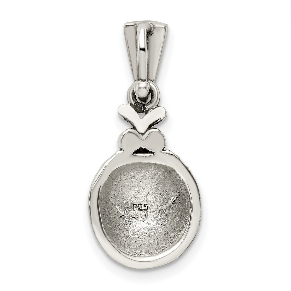 Sterling Silver Ladybug Pendant with Marcasite Accents and Enamel, Nature-Inspired Charm