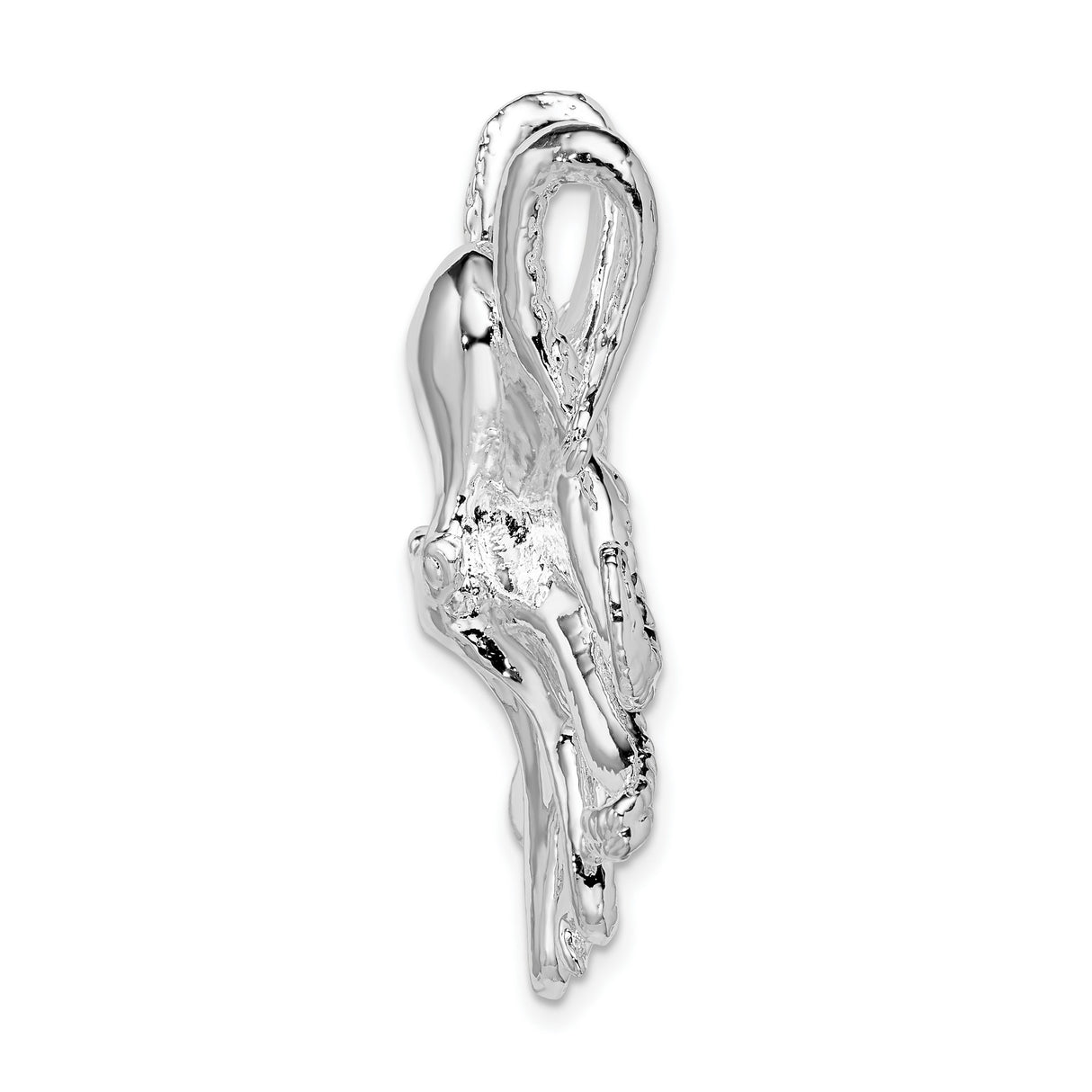 Sterling Silver Octopus Pendant with Detailed Tentacles, Nautical Marine Life Design