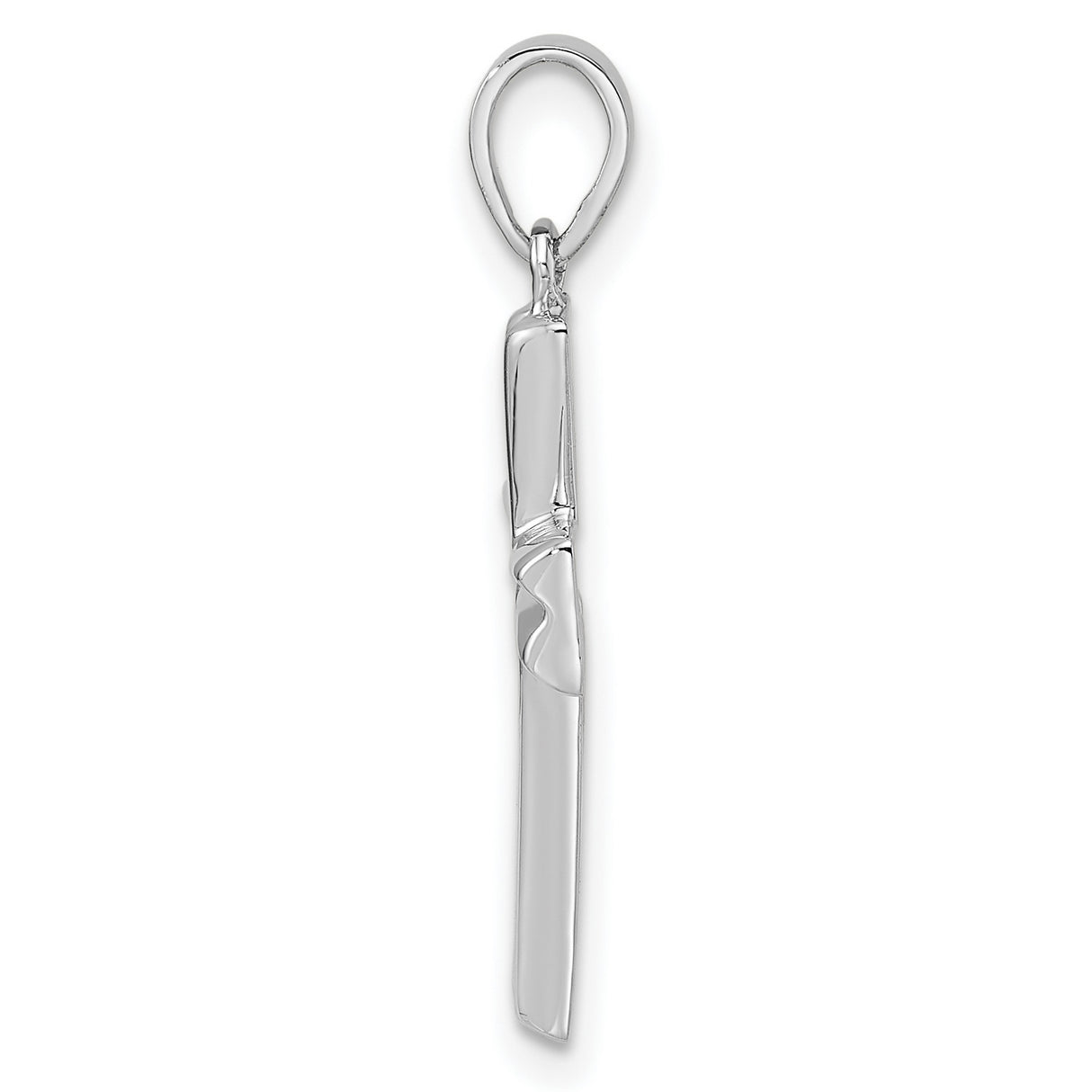 Sterling Silver Cross Pendant with Clean Lines, Minimalist Religious Jewelry for Men and Women