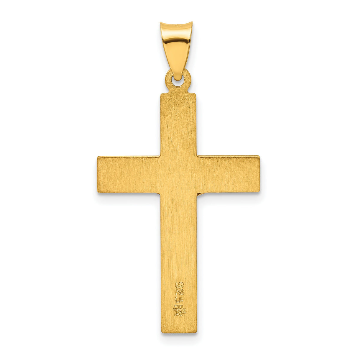 Sterling Silver Crucifix Cross Pendant with INRI Jesus Design, Christian Spiritual Jewelry