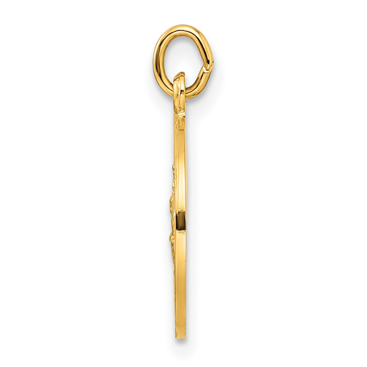 Sterling Silver Saint Christopher Pendant, Polished Medallion Religious Charm