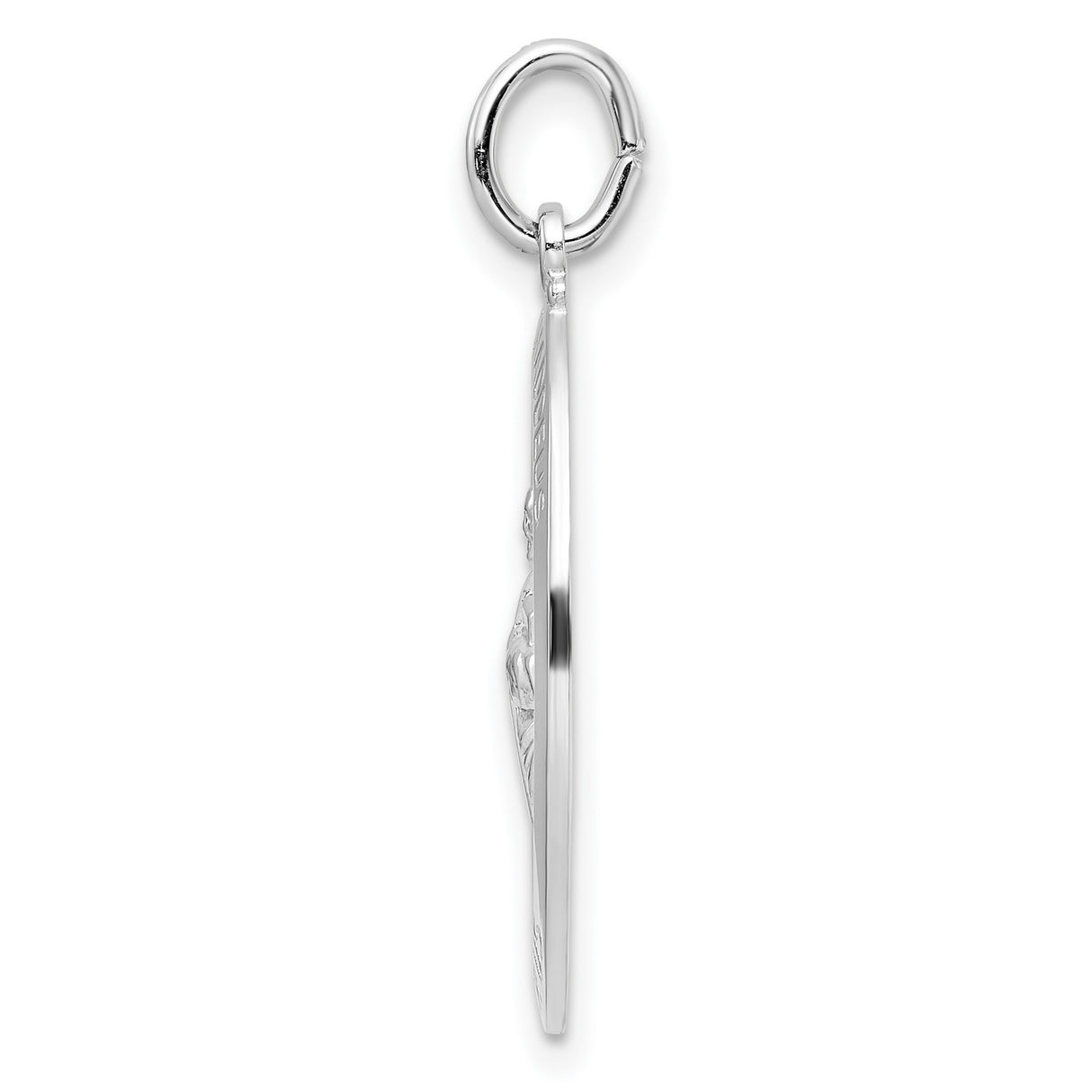 Sterling Silver St. Jude Thaddeus Pendant Medal, Pray for Us Inscription, Catholic Religious Charm