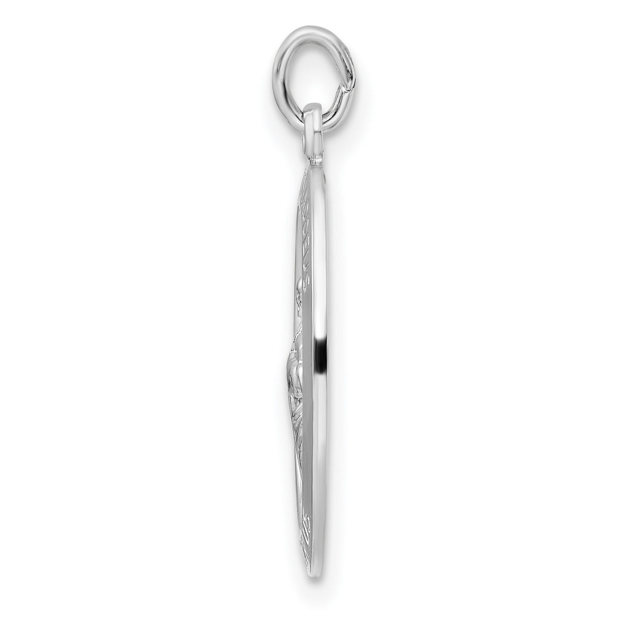 Sterling Silver St. Jude Thaddeus Pendant, Catholic Prayer Medal for Men and Women