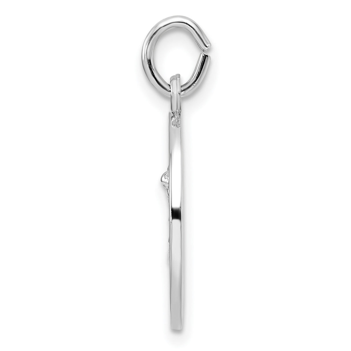 Sterling Silver Saint Michael Pendant, Religious Medal with Guardian Angel Inscription