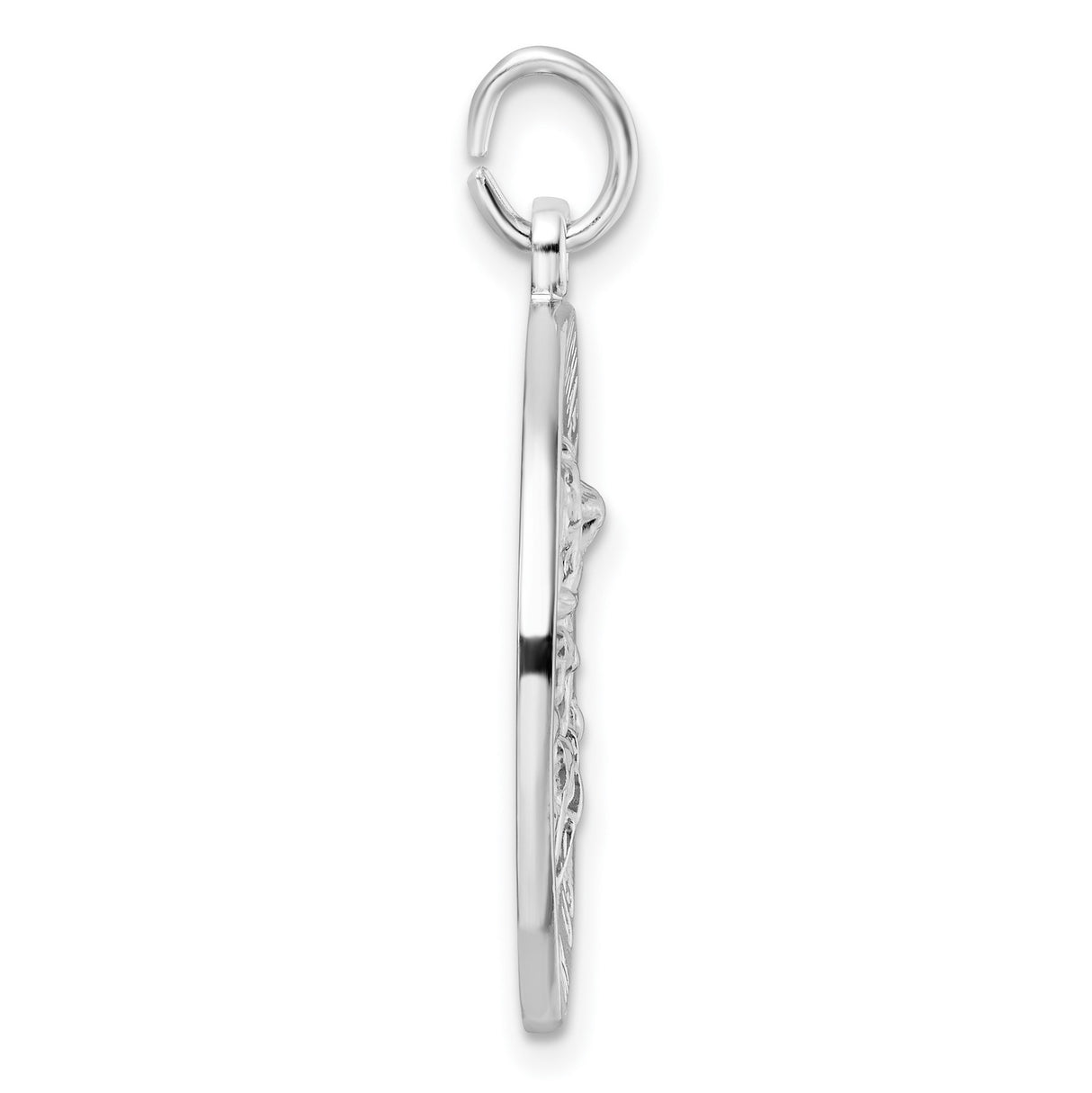 Sterling Silver Saint Michael Pendant Religious Medal with Archangel Theme