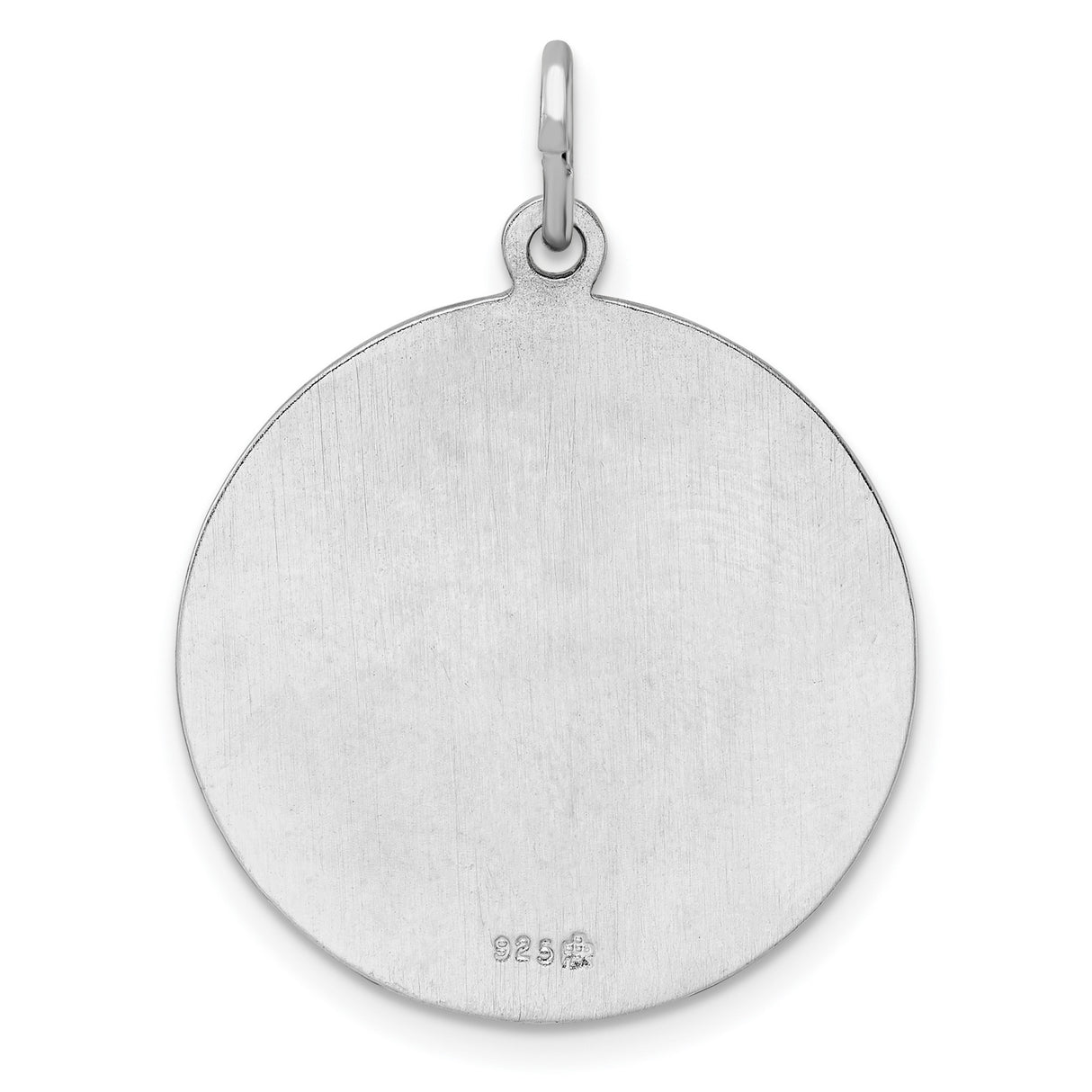 Sterling Silver Saint Michael Pendant Religious Medal with Archangel Theme