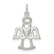 Sterling Silver Angel Pendant with Heart Design, Christian Symbol of Faith and Protection