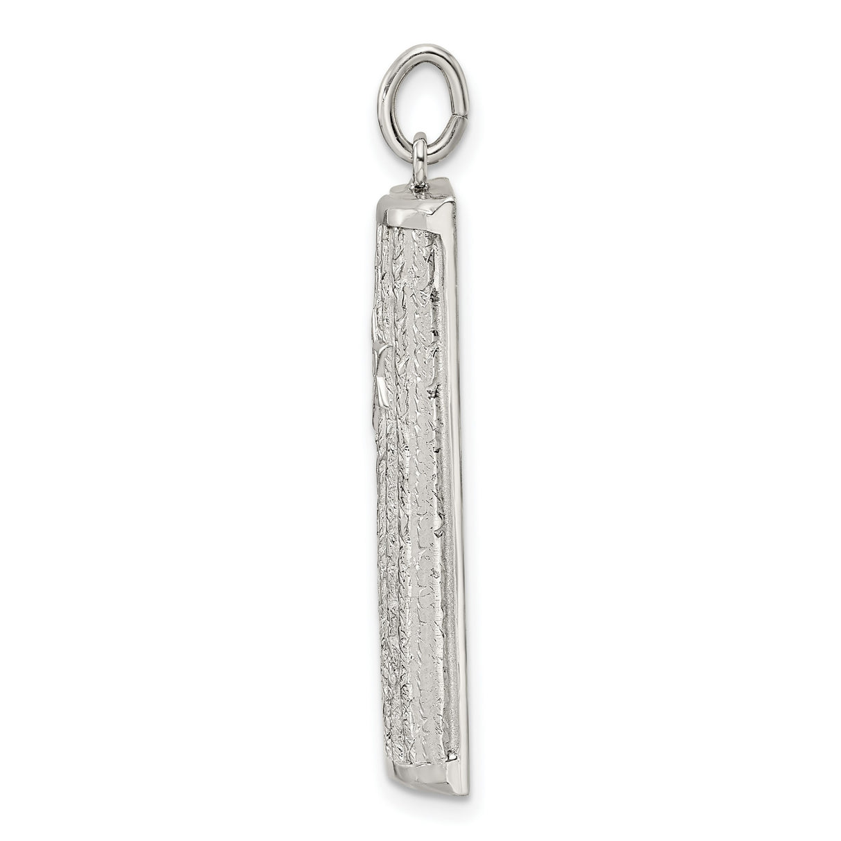 Sterling Silver Mezuzah Pendant with Star of David and Hebrew Letters, Judaica Theme