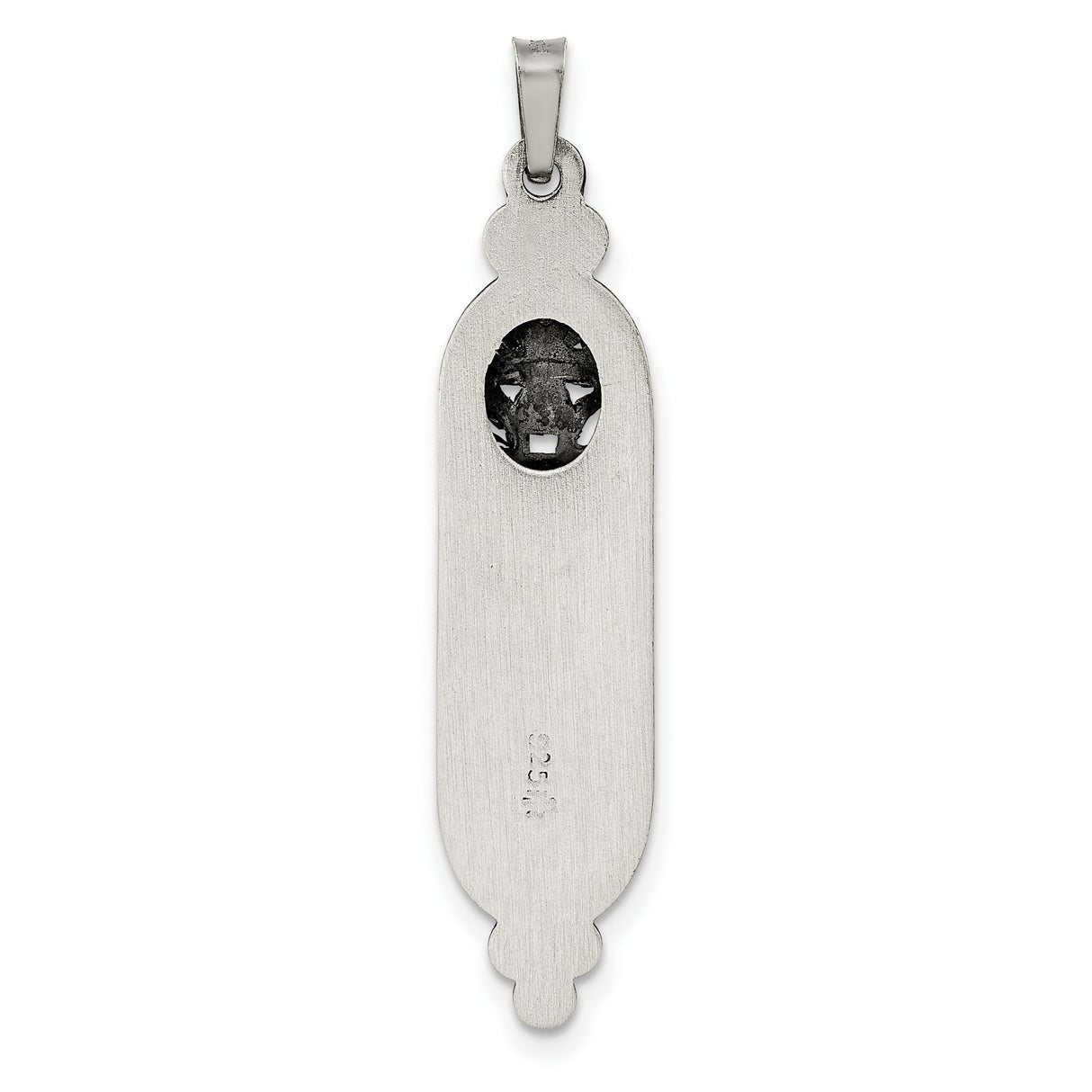 Sterling Silver Mezuzah Pendant with Filigree Detailing and Star of David Symbol
