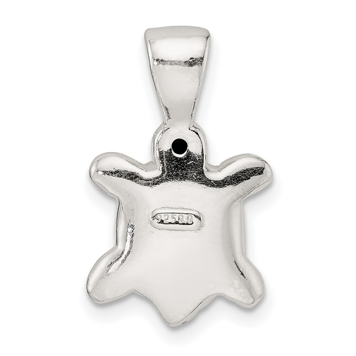 Sterling Silver Turtle Pendant with Detailed Sea Turtle Design, Ocean-Inspired Nautical Jewelry