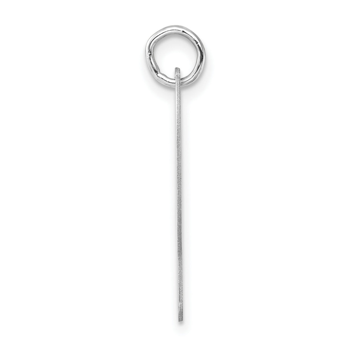 Sterling Silver Letter P Pendant, Lowercase Script Initial Charm, Minimalist Unisex Jewelry