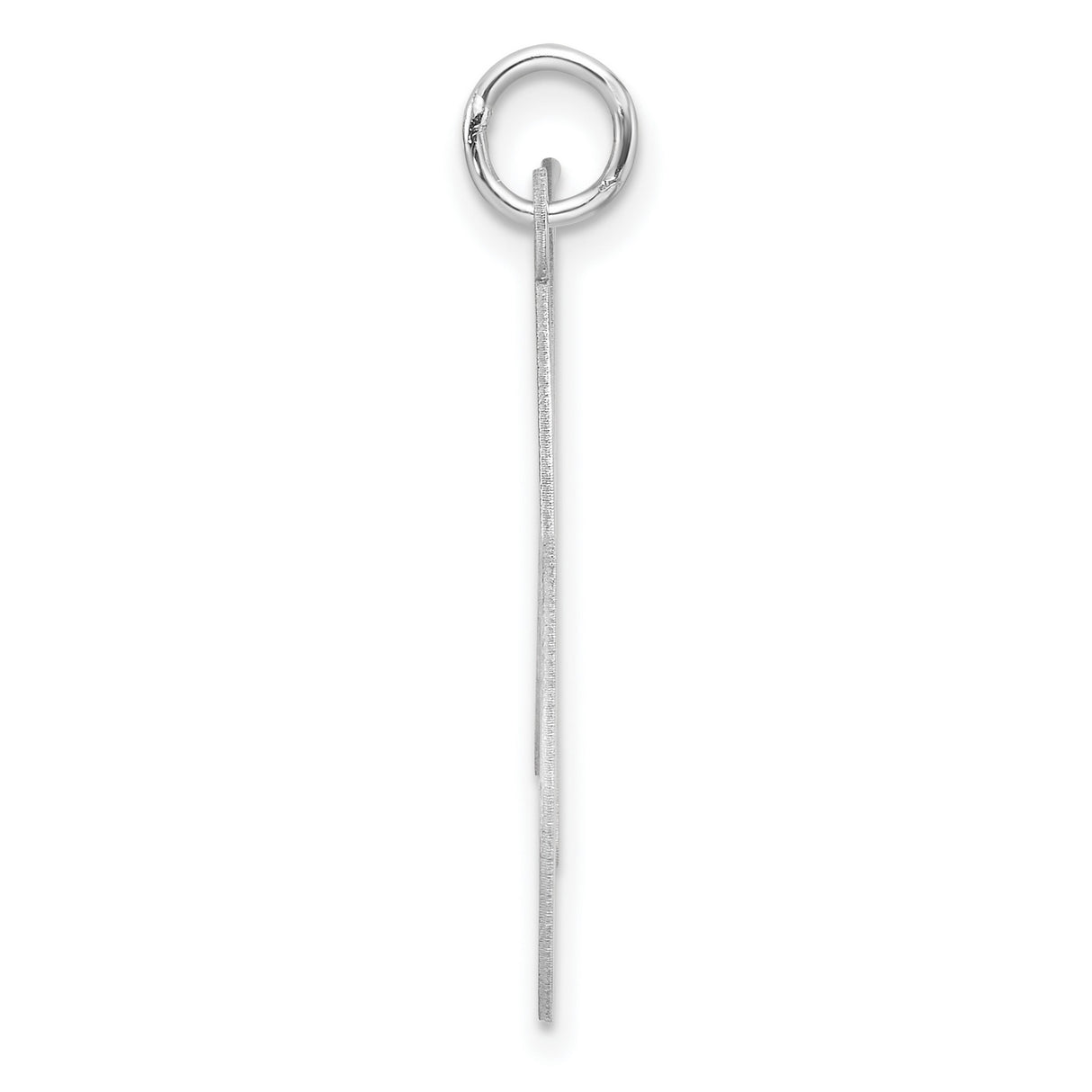 Sterling Silver M Pendant, Flowing Script Letter Charm, Dainty Alphabet Jewelry