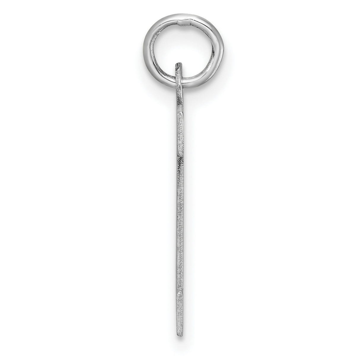 Sterling Silver Initial M Pendant or Charm, Bold Block Letter Monogram Jewelry for Women or Unisex