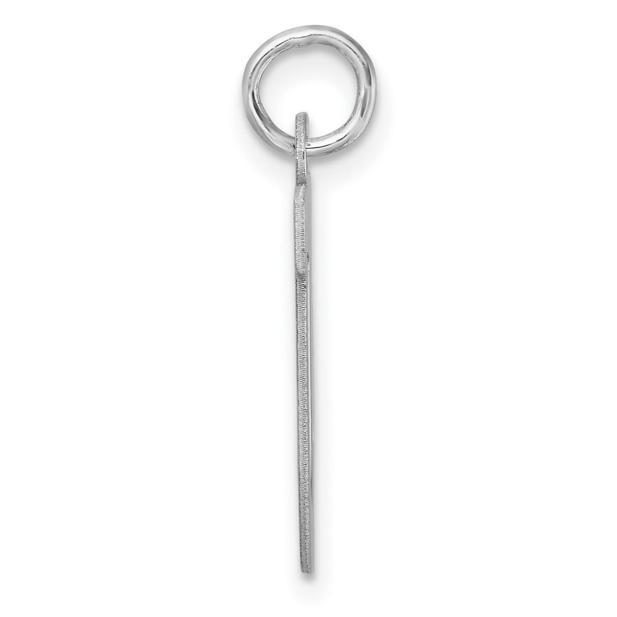 Sterling Silver Initial U Pendant, Polished Block Letter Charm Jewelry for Women or Unisex Wear