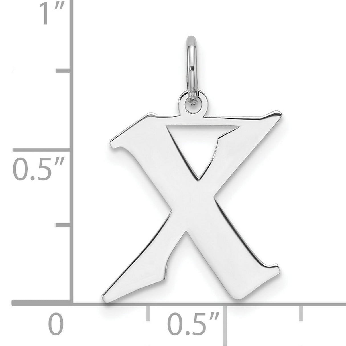 Sterling Silver Pendant, Hebrew Aleph Letter Design, Judaica Symbol for Faith and Spiritual Identity