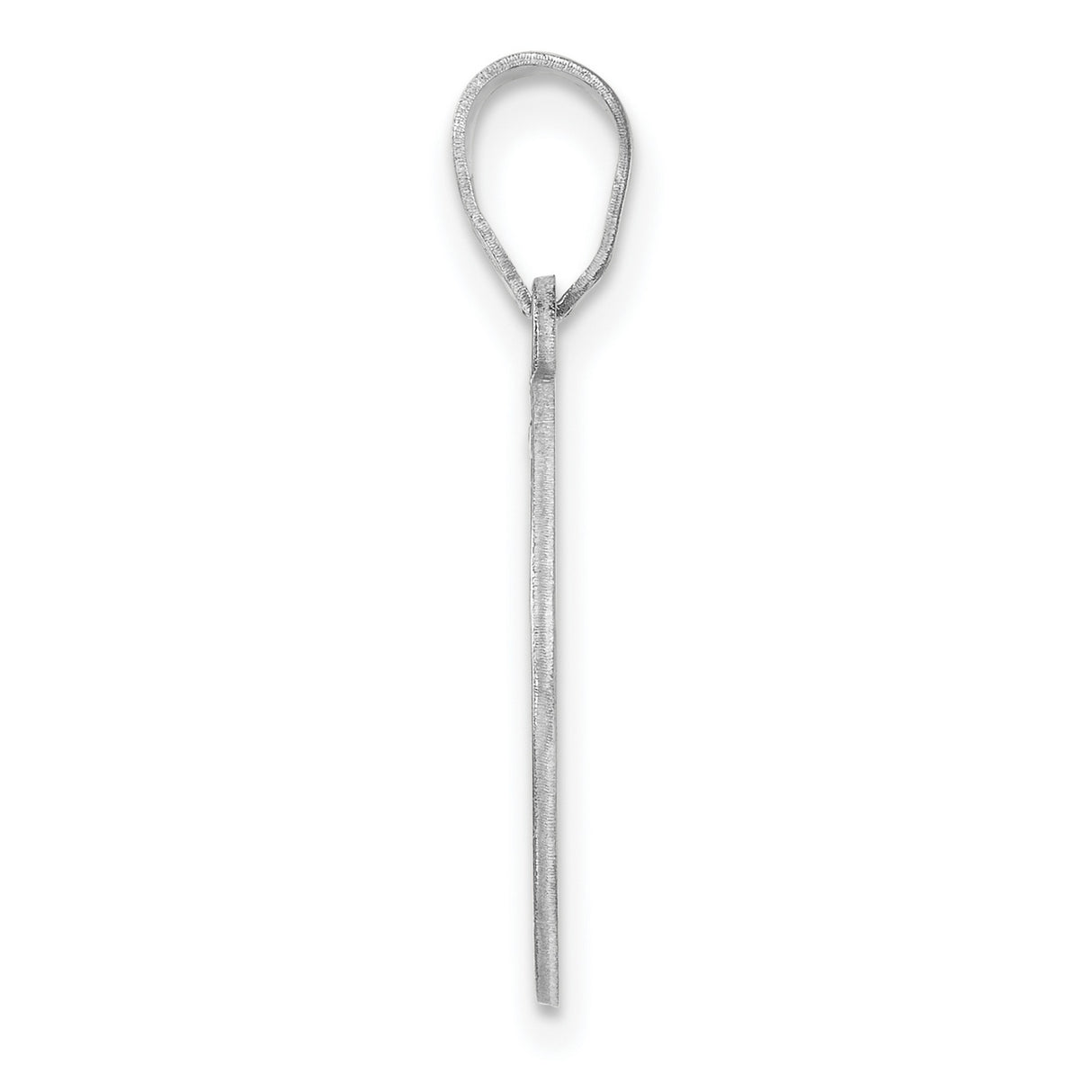Sterling Silver Monogram Pendant with Script Letter P in Open Circle Design
